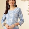 Kurta With  Heavy  Embroidery, Afghani Pants & Malmal Dupatta