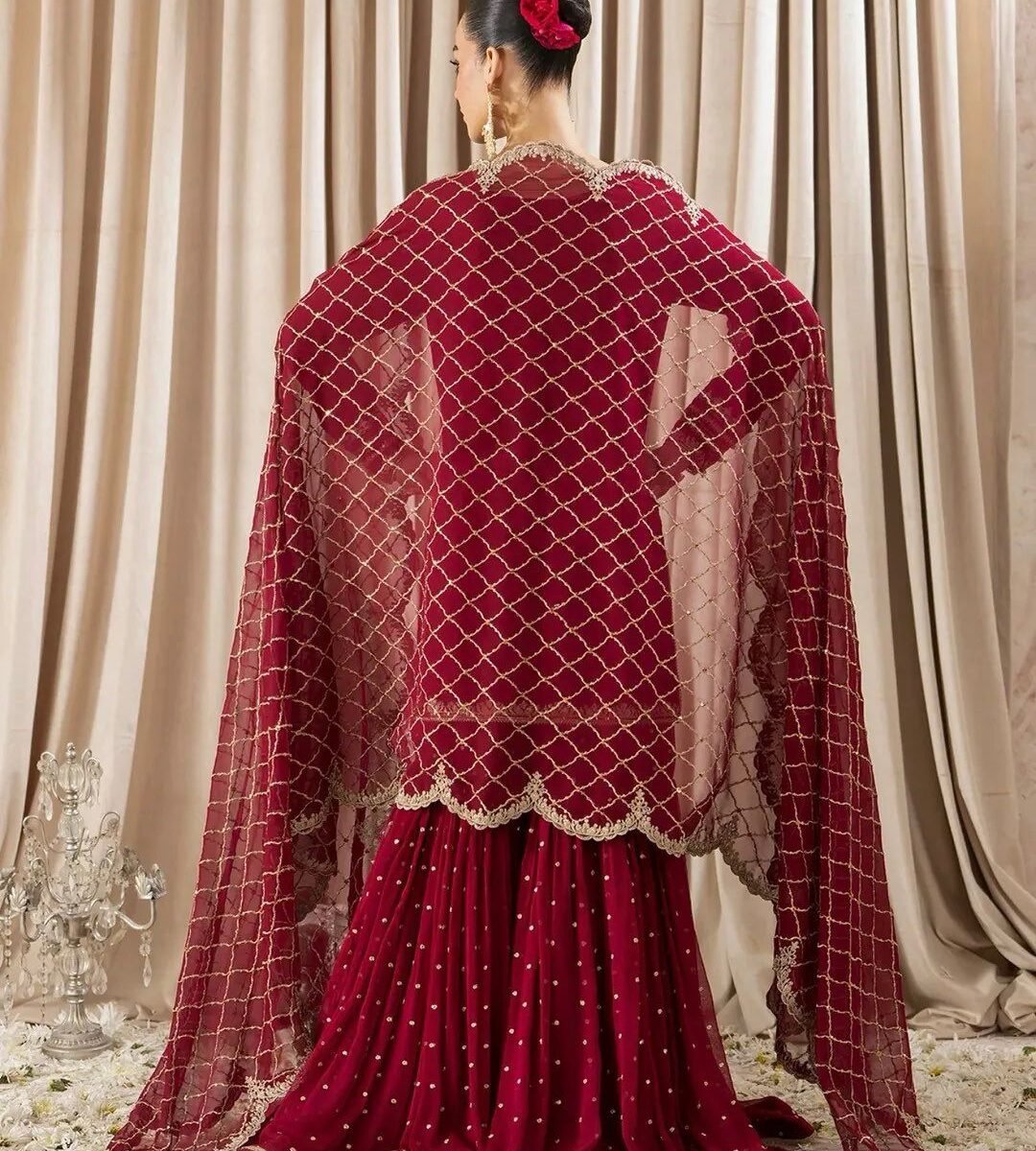 Sequnce Lehngha choli with Dupata*