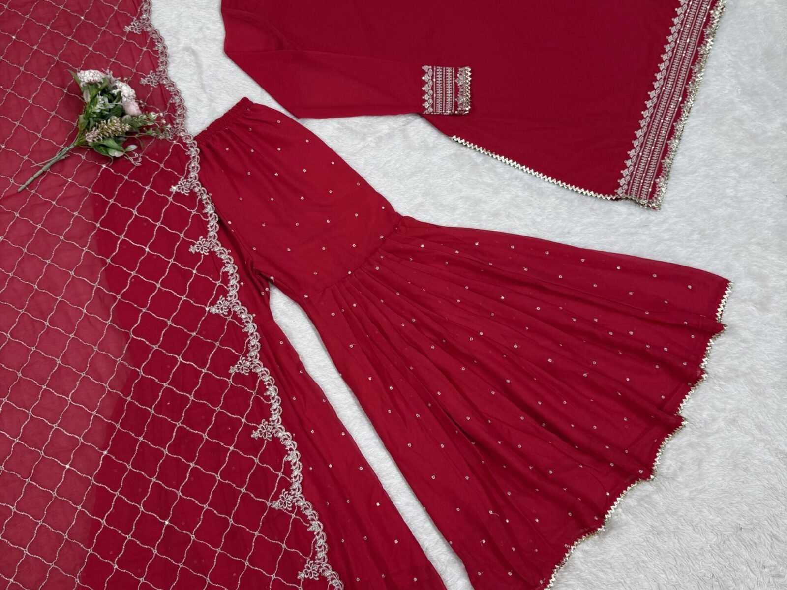 Sequnce Lehngha choli with Dupata*