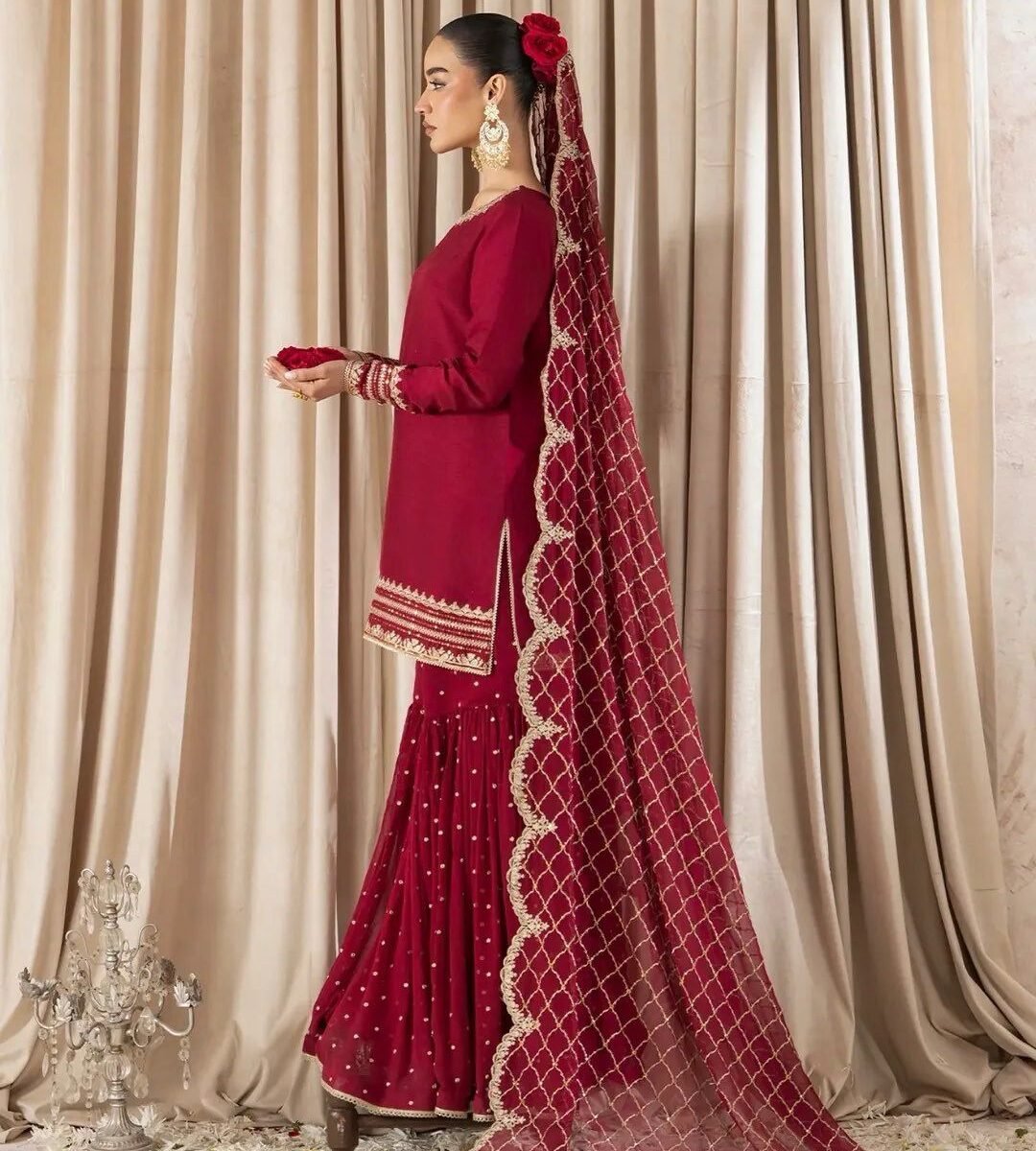 Sequnce Lehngha choli with Dupata*