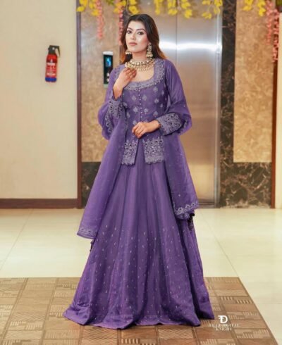 Three Piece set whit heavy Embroidery dupatta
