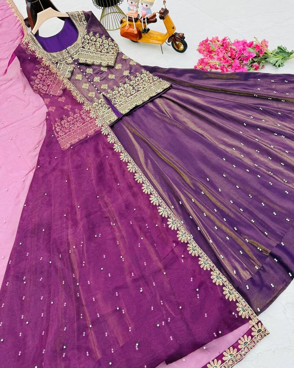 Three Piece set whit heavy Embroidery dupatta