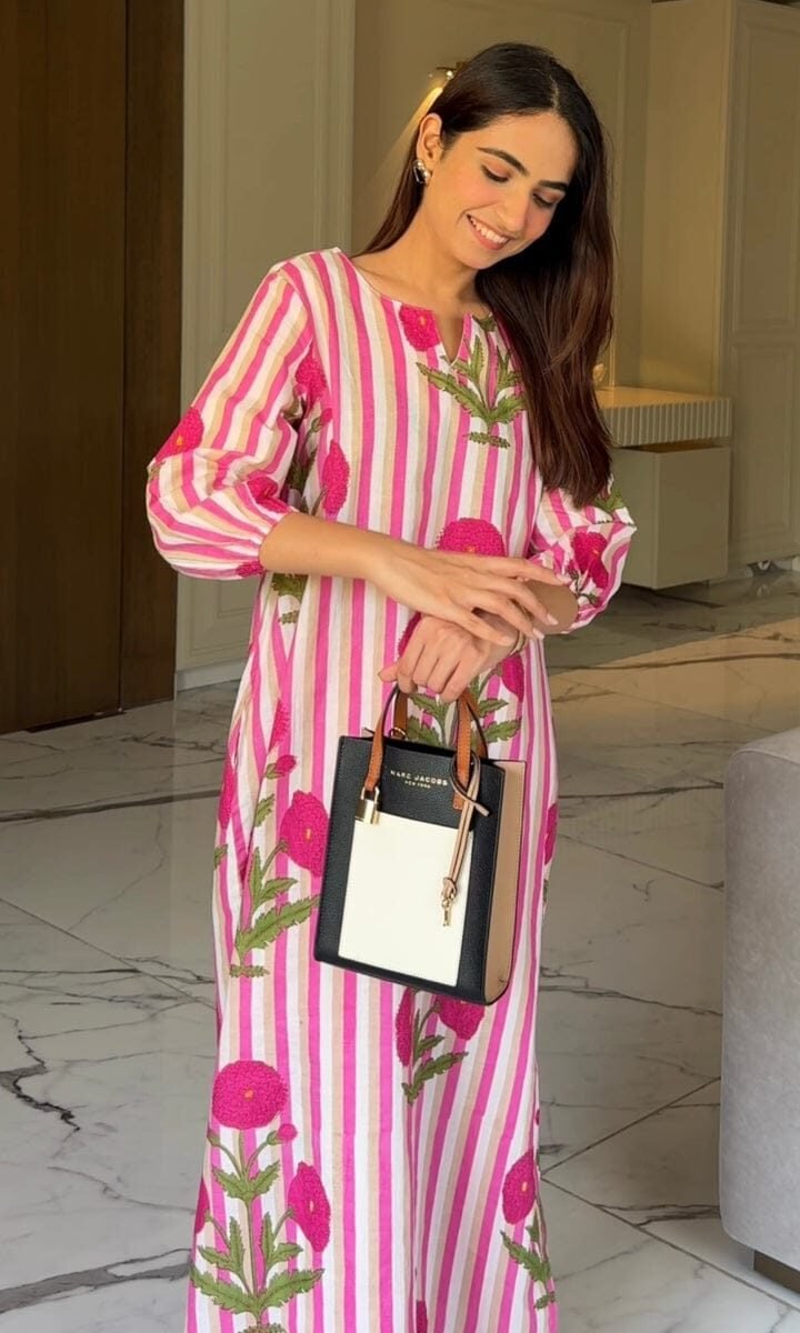 La Rose Hand Block Cotton Printed Coord Set